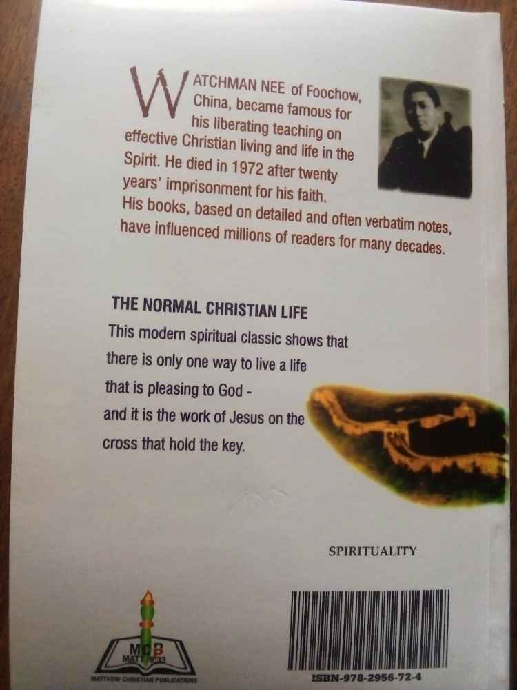 THE NORMAL CHRISTIAN LIFE image - mobimarket