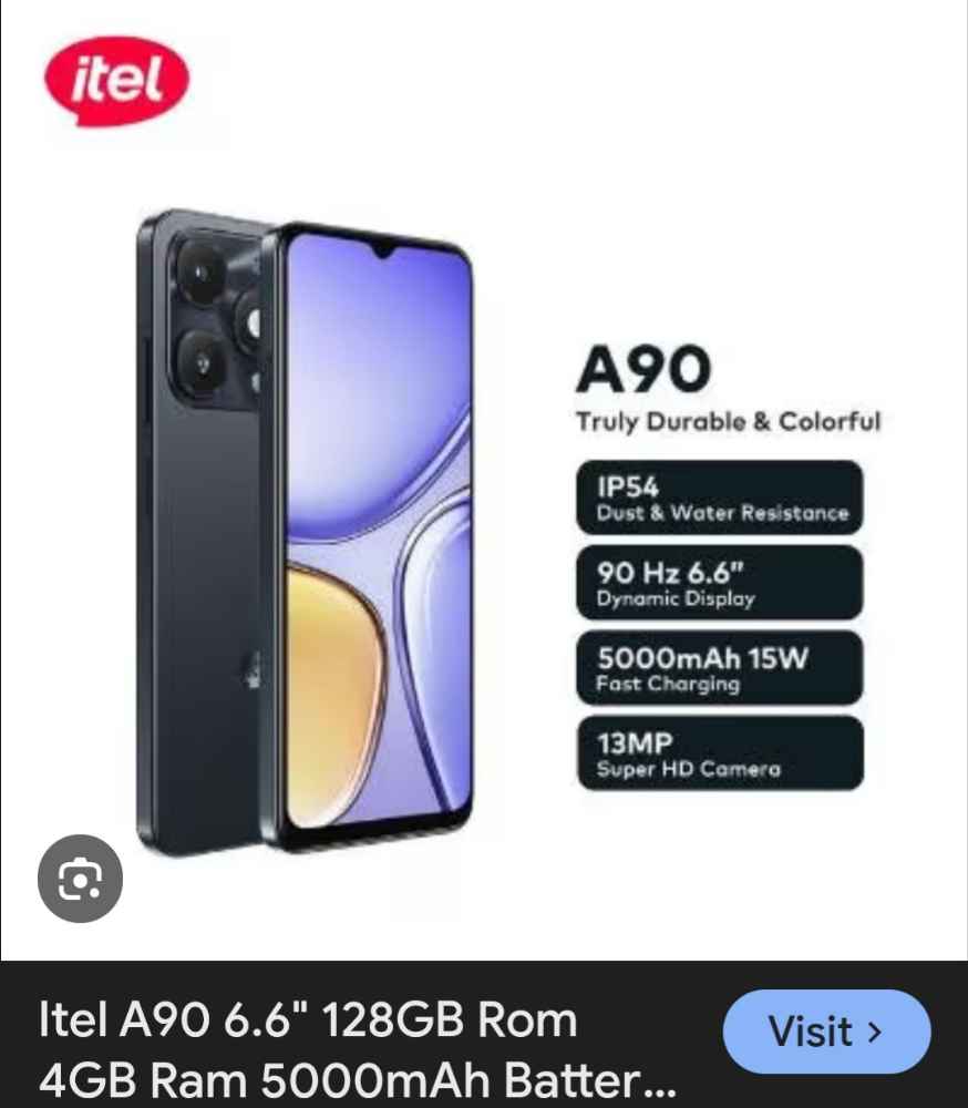 Itel A90 4RamAnd128Gig image - mobimarket