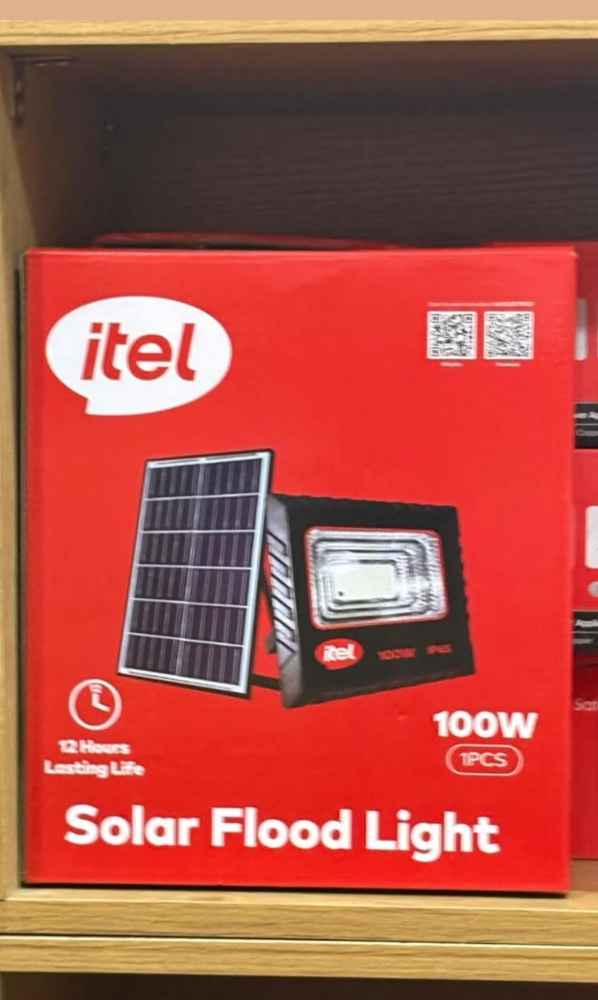 Itel Solar Flood Light 100w image - Mobimarket