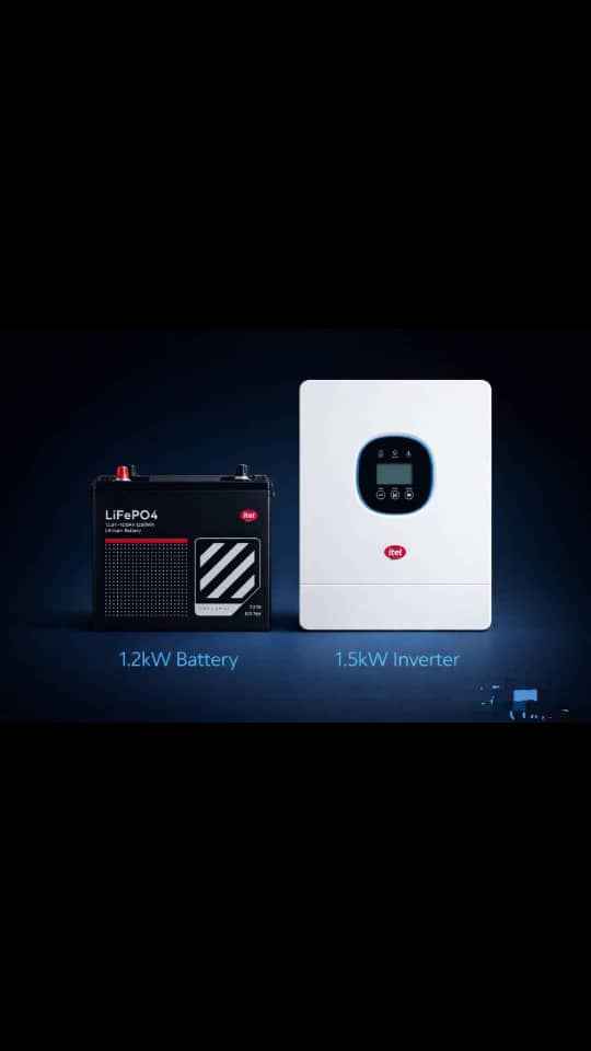 Itel 1.5kwh 12v inverter  1.2kwh 12v battery image - Mobimarket