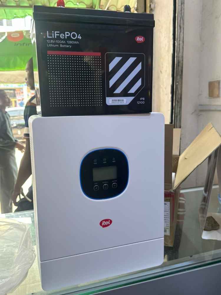 Itel 1.5kwh 12v inverter  1.2kwh 12v battery image - mobimarket