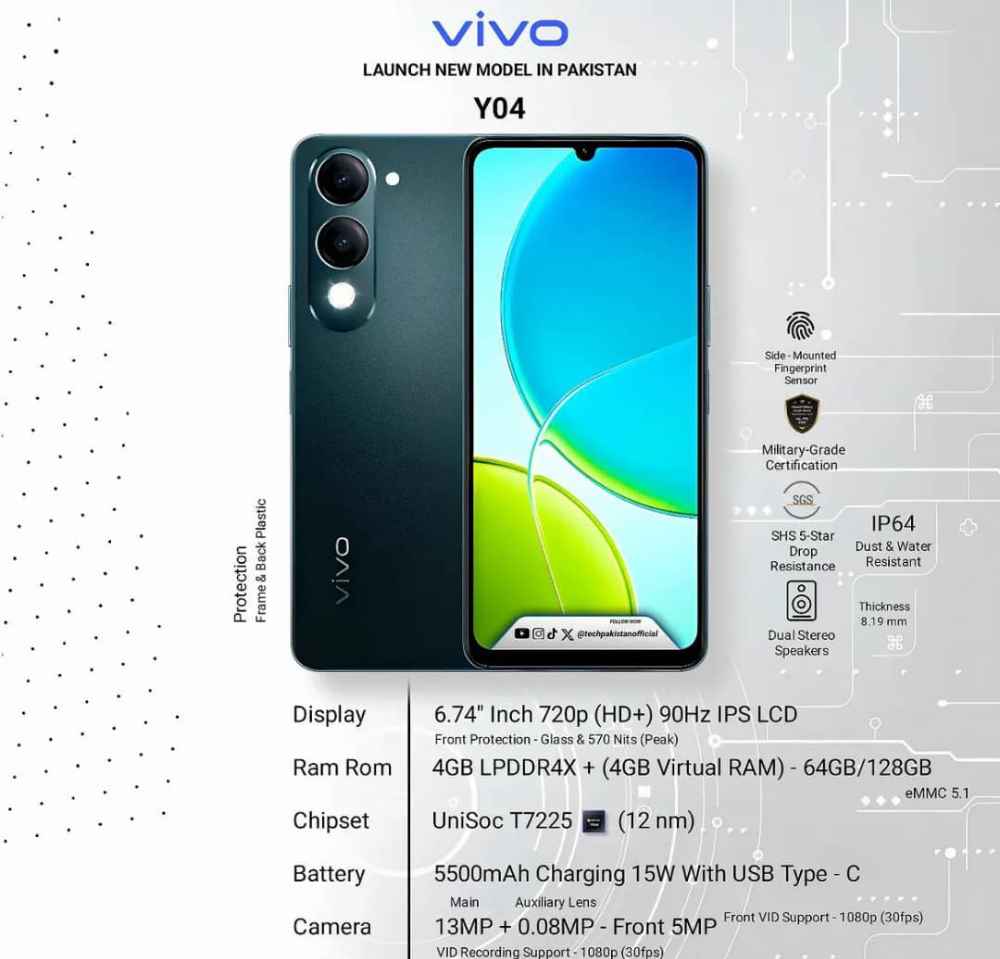 VIVO Y04 4And64GB image - mobimarket